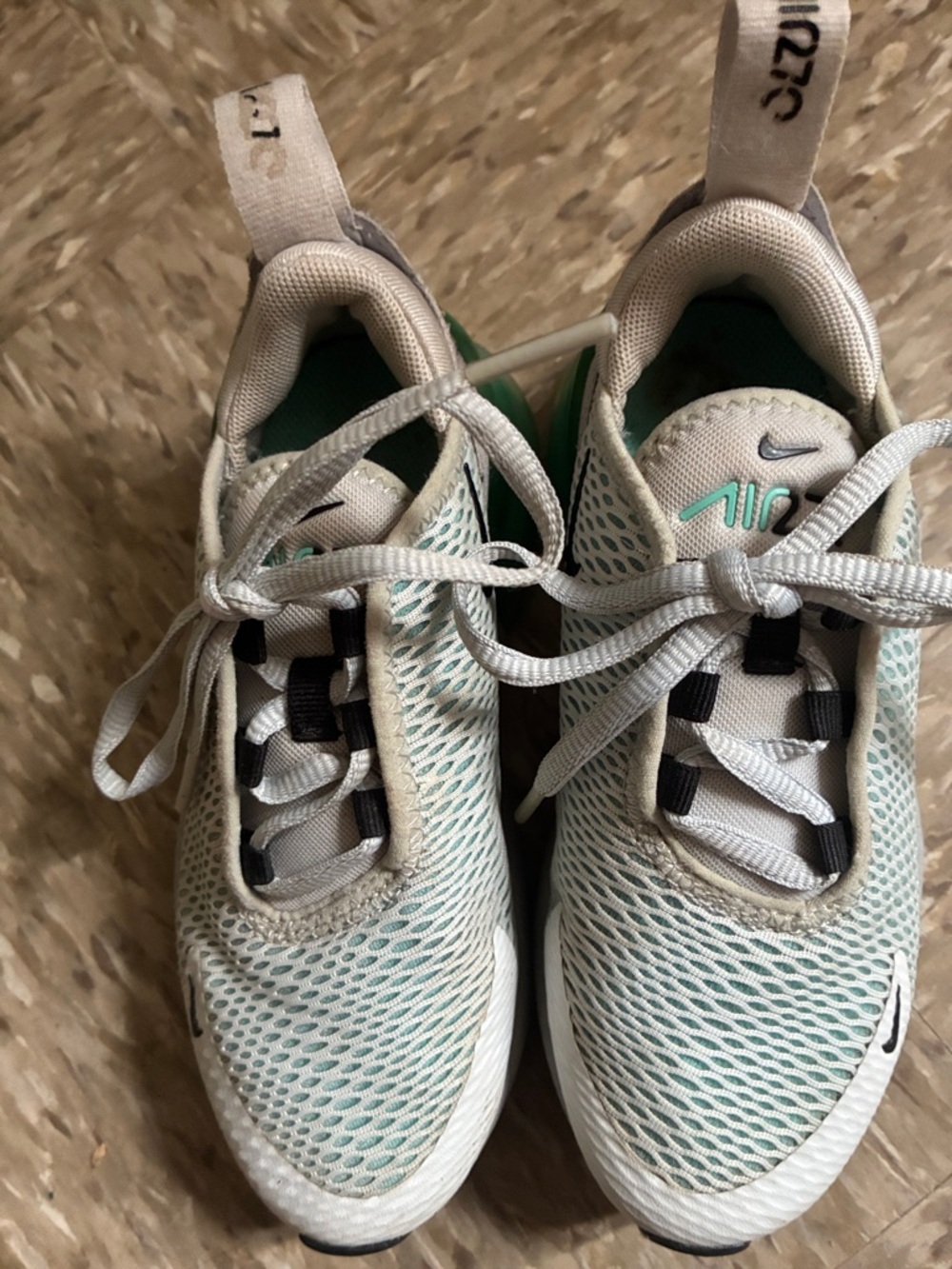 Nike Kids Air Mesh Sneakers - White & Mint Green air max 270 size 11c unisex